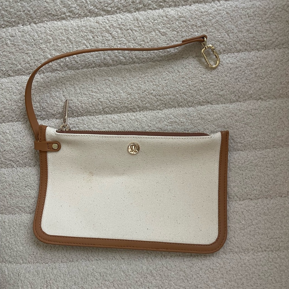 lululemon canvas tote bag insert wallet Wristlet